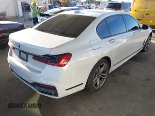 2020 BMW 7 Series 750i xDrive with VIN WBA7U2C07LGM26660, listed as a IAAI auction lot 41972591 with 30,786 mi miles. Bid and sale history available at carsss.com. Image 4.