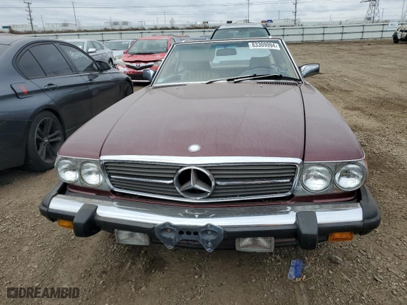 1988 Mercedes-Benz 560 Series 560SL with VIN WDBBA48D0JA088868, listed as a Copart auction lot 83309994 with 161,517 mi miles and Clean Title. Bid and sale history available at carsss.com. Image 5.