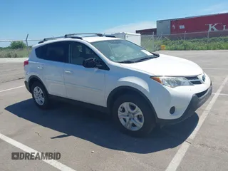 2013 Toyota RAV4 LE with VIN JTMBFREV4D5017389, listed as a IAAI auction lot 42648901 with 107,120 mi miles and . Bid and sale history available at DreamBid. Image 1.