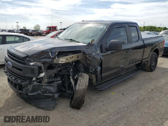 2019 Ford F-150 XL with VIN 1FTEX1CPXKFB34725, listed as a Copart auction lot 55828445 with 79,828 mi miles and Salvage title. Bid and sale history available at DreamBid. Image 1.