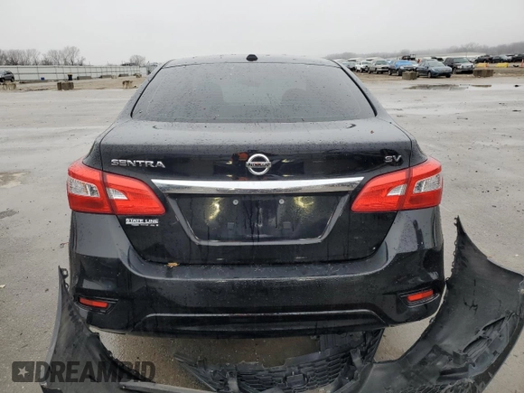 2018 Nissan Sentra SV with VIN 3N1AB7AP3JY210685, listed as a Copart auction lot 86645524 with 49,684 mi miles and Salvage Title. Bid and sale history available at DreamBid. Image 6.