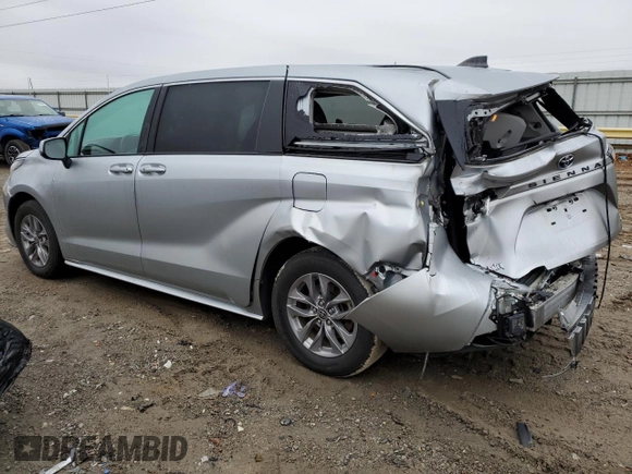 2023 Toyota Sienna LE with VIN 5TDKRKEC5PS172884, listed as a Copart auction lot 85012314 with 93,459 mi miles and Salvage Title. Bid and sale history available at carsss.com. Image 2.