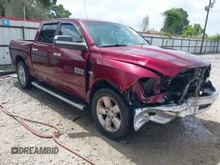2017 Ram 1500 Big Horn with VIN 1C6RR6LT9HS773529, listed as a IAAI auction lot 42614967 with 157,572 mi miles and . Bid and sale history available at DreamBid. Image 1.