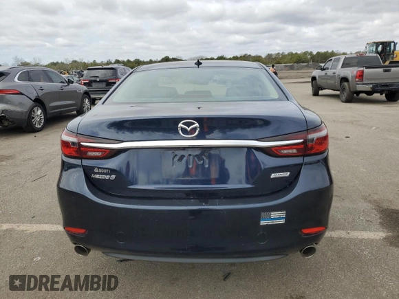 2018 Mazda 6 Grand Touring with VIN JM1GL1TY6J1323672, listed as a Copart auction lot 52700165 with 34,005 mi miles and Salvage Title. Bid and sale history available at DreamBid. Image 6.