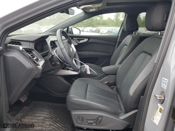 2023 Audi Q4 e-tron Prestige with VIN WA1M2BFZ4PP046357, listed as a Copart auction lot 66004024 with 8,370 mi miles and Salvage Title. Bid and sale history available at carsss.com. Image 7.
