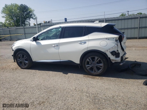 2023 Nissan Murano Platinum with VIN 5N1AZ2DJ3PC114829, listed as a Copart auction lot 51011075 with 60,729 mi miles and Salvage Title. Bid and sale history available at carsss.com. Image 2.