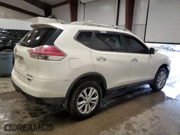 2015 Nissan Rogue SV with VIN 5N1AT2MV3FC886962, listed as a Copart auction lot 48184185 with 160,894 mi miles and Salvage Title. Bid and sale history available at carsss.com. Image 3.