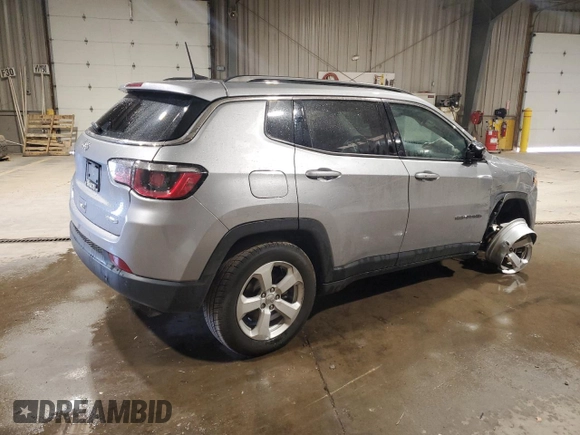2018 Jeep Compass Latitude with VIN 3C4NJDBB9JT484232, listed as a Copart auction lot 50371705 with 77,464 mi miles and Salvage Title. Bid and sale history available at DreamBid. Image 3.