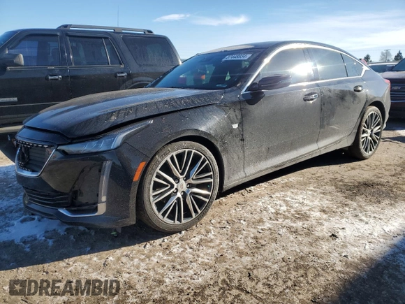 2021 Cadillac CT5 Luxury z VIN 1G6DX5RK8M0124315, wystawiony jako Copart lot #87448834 z przebiegiem 42 444 mil mil oraz Szkoda całkowita • Salvage title. Historia ofert i sprzedaży dostępna na DreamBid. Obrazek 1.