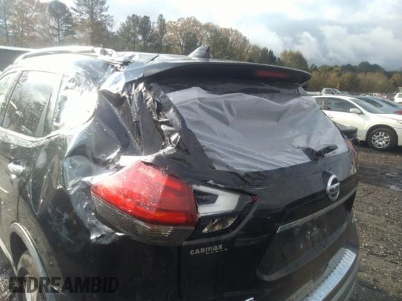 2017 Nissan Rogue SV with VIN KNMAT2MV7HP606962, listed as a IAAI auction lot 40924941 with 129,183 mi miles. Bid and sale history available at carsss.com. Image 6.