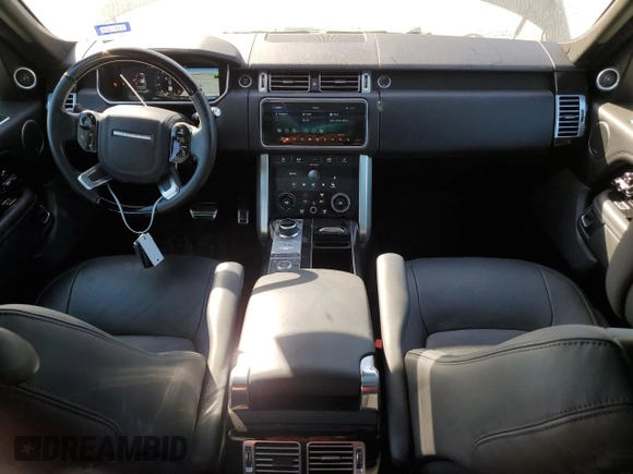 2022 Land Rover Range Rover Westminster with VIN SALGS2RU9NA459581, listed as a Copart auction lot 77399534 with 56,644 mi miles and Salvage title. Bid and sale history available at DreamBid. Image 8.