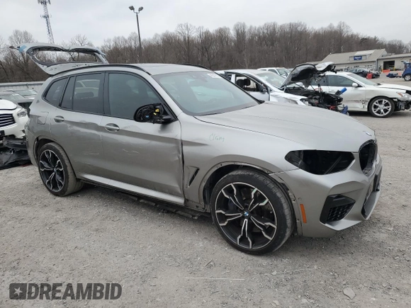 2021 BMW X3 M z VIN 5YMTS0C07M9F36829, wystawiony jako Copart lot #48347655 z przebiegiem 42 698 mil mil oraz Szkoda całkowita • Salvage title. Historia ofert i sprzedaży dostępna na DreamBid. Obrazek 4.