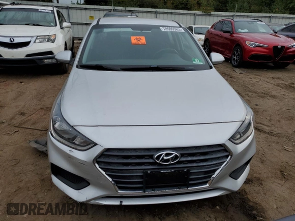 2018 Hyundai Accent SEL with VIN 3KPC24A39JE010378, listed as a Copart auction lot 70599563 with 57,053 mi miles. Bid and sale history available at carsss.com. Image 5.