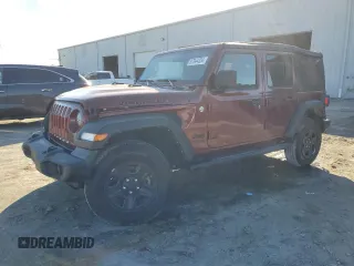 2021 Jeep Wrangler Unlimited Willys with VIN 1C4HJXDN9MW740230, listed as a Copart auction lot 87044254 with 35,177 mi miles and Salvage Title. Bid and sale history available at DreamBid. Image 1.