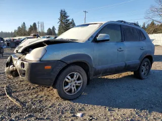 2008 Hyundai Tucson SE with VIN KM8JN72D98U812475, listed as a Copart auction lot 42735815 with 213,102 mi miles and Salvage Title. Bid and sale history available at carsss.com. Image 1.