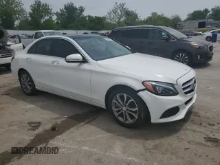 2015 Mercedes-Benz C 300 Luxury with VIN 55SWF4KB2FU093109, listed as a Copart auction lot 56883575 with 117,687 mi miles and Salvage title. Bid and sale history available at DreamBid. Image 4.