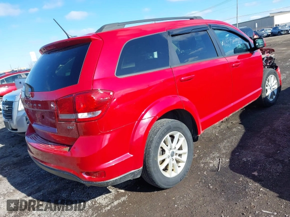 2017 Dodge Journey SXT z VIN 3C4PDDBG1HT577753, wystawiony jako IAAI lot #41855579 z przebiegiem 123 185 mil mil oraz . Historia ofert i sprzedaży dostępna na DreamBid. Obrazek 4.