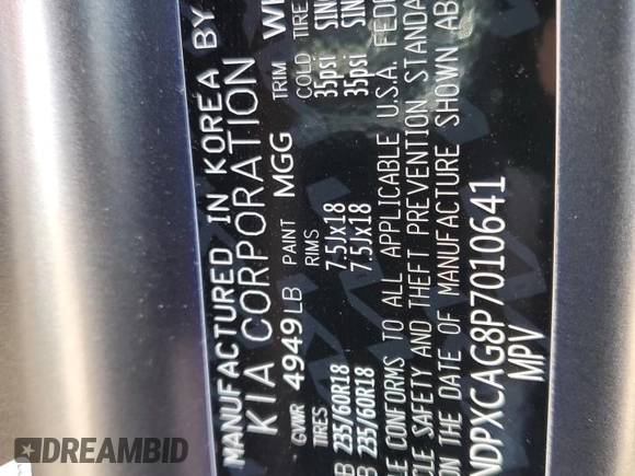 2023 Kia Sportage SX-Prestige with VIN KNDPXCAG8P7010641, listed as a Copart auction lot 53157545 with 26,616 mi miles and Salvage title. Bid and sale history available at DreamBid. Image 13.