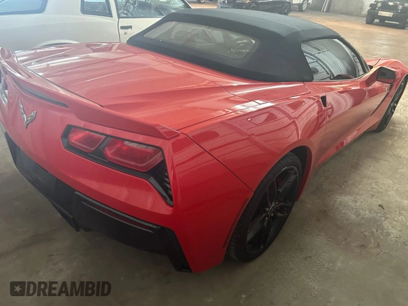 2014 Chevrolet Corvette 3LT with VIN 1G1YF3D75E5117036, listed as a Copart auction lot 79535354 with 73,695 mi miles and Clean Title. Bid and sale history available at carsss.com. Image 4.