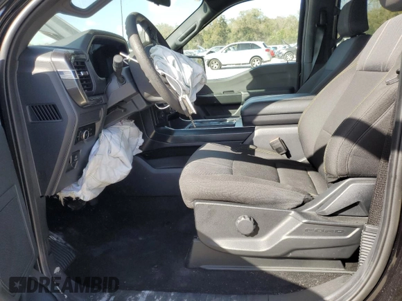 2024 Ford F-150 STX with VIN 1FTEW2KP8RKD25944, listed as a Copart auction lot 47829885 with 17,574 mi miles and Salvage Title. Bid and sale history available at carsss.com. Image 7.