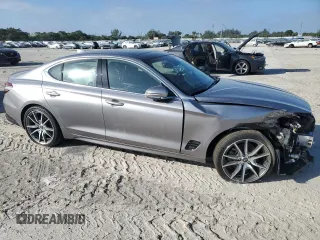 2022 Genesis G70 2.0T with VIN KMTG34TA3NU101875, listed as a Copart auction lot 84599834 with 20,997 mi miles and Salvage Title. Bid and sale history available at DreamBid. Image 4.