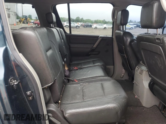 2004 Nissan Armada LE z VIN 5N1AA08B74N736414, wystawiony jako Copart lot #55215295 z przebiegiem 192 715 mil mil oraz Czysty tytuł • Clean title. Historia ofert i sprzedaży dostępna na DreamBid. Obrazek 11.