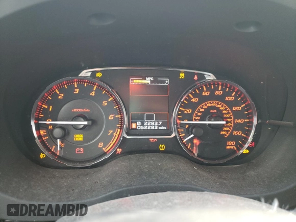 2017 Subaru WRX Limited with VIN JF1VA1J64H9808568, listed as a Copart auction lot 45793255 with 52,283 mi miles and Salvage Title. Bid and sale history available at carsss.com. Image 9.
