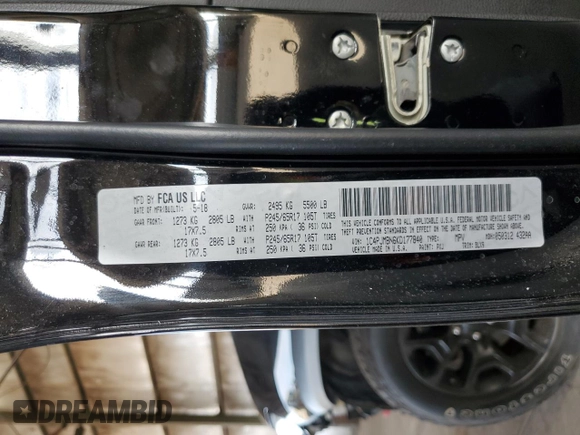 2019 Jeep Cherokee Trailhawk Elite с VIN 1C4PJMBN6KD177840, выставлен на аукционе Copart как лот 69418864 с пробегом 72 310 миль миль и Списание • Salvage title. История ставок и продаж доступна на DreamBid. Изображение 13.