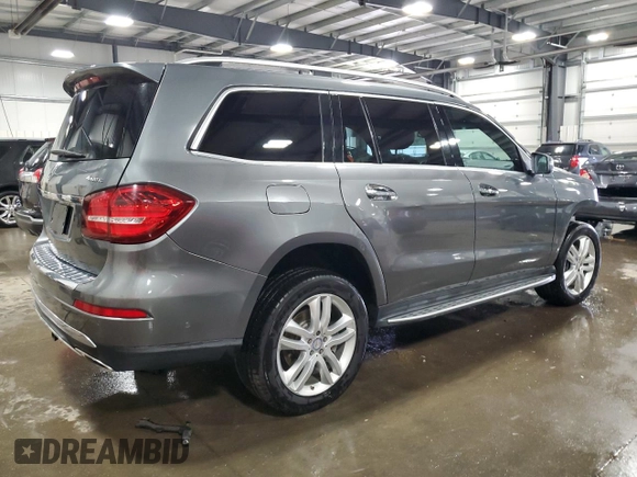 2017 Mercedes-Benz GLS 450 with VIN 4JGDF6EEXHA854437, listed as a Copart auction lot 53720415 with 105,375 mi miles and Salvage title. Bid and sale history available at DreamBid. Image 3.