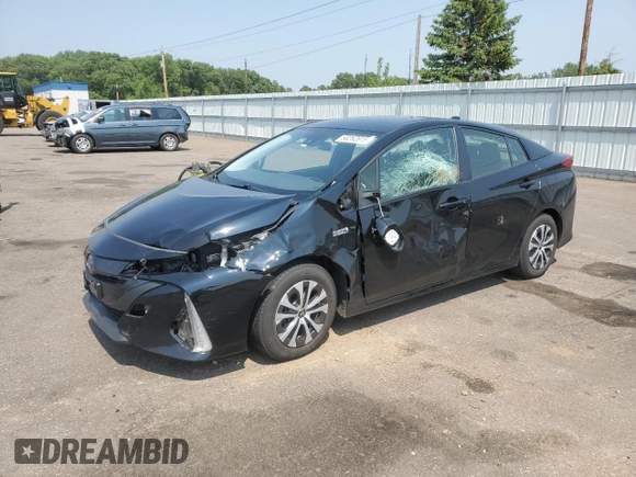2021 Toyota Prius LE with VIN JTDKAMFP8M3170547, listed as a Copart auction lot 60262615 with 56,156 mi miles and Salvage title. Bid and sale history available at DreamBid. Image 1.