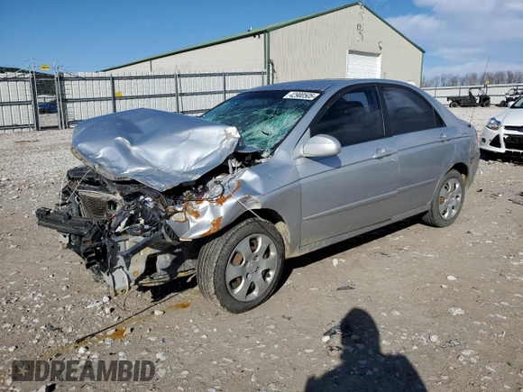 2007 Kia Spectra EX with VIN KNAFE121575476150, listed as a Copart auction lot 42900505 with Not provided miles and Salvage title. Bid and sale history available at DreamBid. Image 1.