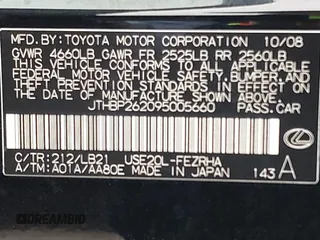 2009 Lexus IS F F z VIN JTHBP262095005660, wystawiony jako IAAI lot #41885286 z przebiegiem 126 400 mil mil oraz . Historia ofert i sprzedaży dostępna na DreamBid. Obrazek 9.