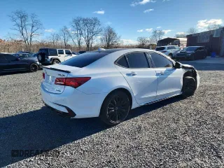 2020 Acura TLX w/Advance Pkg with VIN 19UUB3F82LA001709, listed as a Copart auction lot 50625785 with 81,311 mi miles and Salvage Title. Bid and sale history available at carsss.com. Image 4.