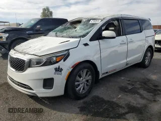 2015 Kia Sedona L with VIN KNDMA5C13F6022144, listed as a Copart auction lot 47107015 with 247,265 mi miles and Salvage Title. Bid and sale history available at carsss.com. Image 1.