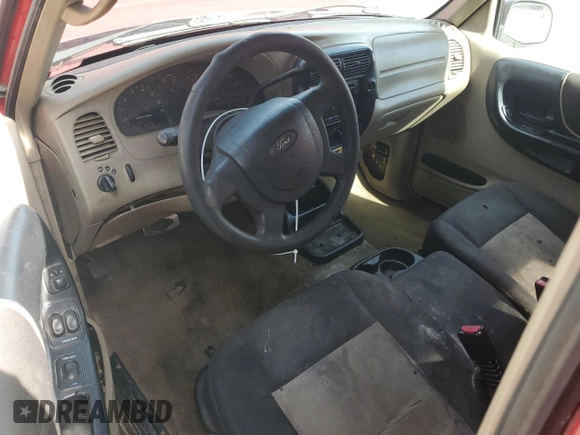 2005 Ford Ranger XL z VIN 1FTYR14E25PB12611, wystawiony jako Copart lot #57092325 z przebiegiem 240 750 mil mil oraz Czysty tytuł • Clean title. Historia ofert i sprzedaży dostępna na DreamBid. Obrazek 8.