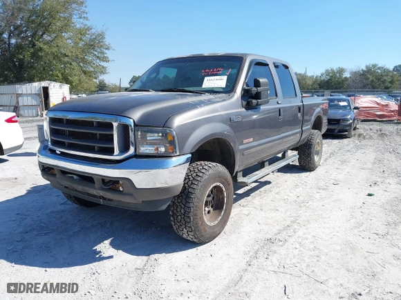 2004 Ford Super Duty F-250 XL with VIN 1FTNW21P34EB19195, listed as a IAAI auction lot 41624606 with 317,608 mi miles. Bid and sale history available at carsss.com. Image 17.