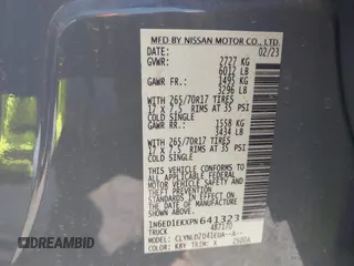 2023 Nissan Frontier Pro-4X z VIN 1N6ED1EKXPN641323, wystawiony jako IAAI lot #42227180 z przebiegiem 25 199 mil mil oraz . Historia ofert i sprzedaży dostępna na DreamBid. Obrazek 9.