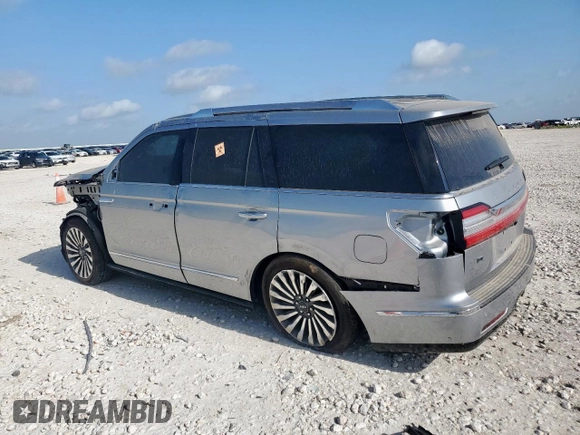 2020 Lincoln Navigator Reserve with VIN 5LMJJ2LT8LEL10853, listed as a Copart auction lot 63062835 with 21,305 mi miles and Salvage title. Bid and sale history available at DreamBid. Image 2.