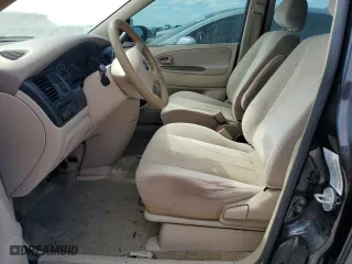 2001 Mazda MPV DX with VIN JM3LW28G310173674, listed as a Copart auction lot 75312034 with 0 mi miles and Salvage Title. Bid and sale history available at carsss.com. Image 7.