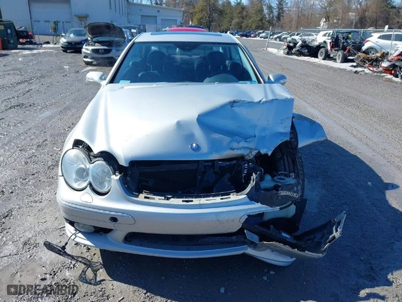 2003 Mercedes-Benz CLK-Class 5.0L with VIN WDBTJ75J03F059702, listed as a IAAI auction lot 41687017 with 185,854 mi miles. Bid and sale history available at carsss.com. Image 12.