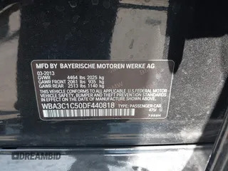 2013 BMW 3 Series 328i with VIN WBA3C1C50DF440818, listed as a IAAI auction lot 42532111 with 91,821 mi miles and . Bid and sale history available at DreamBid. Image 9.