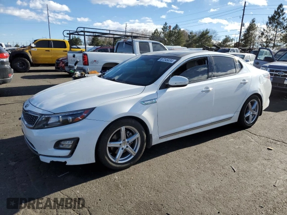 2016 Kia Optima Hybrid EX with VIN KNAGN4AD0G5098787, listed as a Copart auction lot 87245034 with 141,550 mi miles and Salvage Title. Bid and sale history available at carsss.com. Image 1.