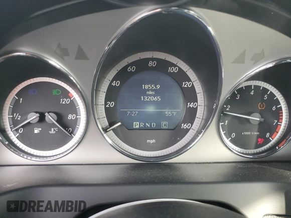 2009 Mercedes-Benz C 300 Sport with VIN WDDGF54XX9R062859, listed as a Copart auction lot 51638665 with 132,065 mi miles and Salvage Title. Bid and sale history available at DreamBid. Image 9.
