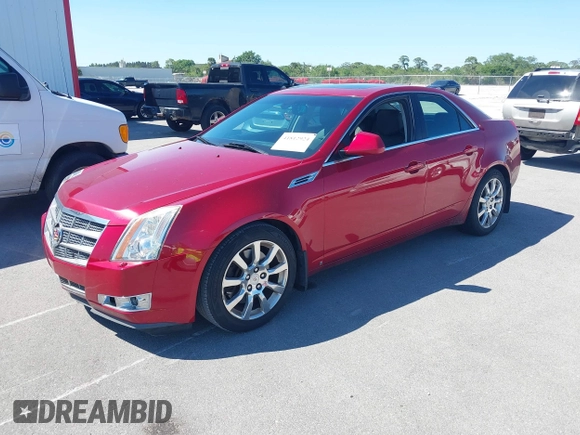 2008 Cadillac CTS RWD w/1SB with VIN 1G6DP57V280113782, listed as a IAAI auction lot 41812924 with 122,606 mi miles. Bid and sale history available at carsss.com. Image 2.