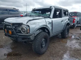 2023 Ford Bronco with VIN 1FMDE5AH9PLA86756, listed as a IAAI auction lot 41690989 with 17,951 mi miles. Bid and sale history available at carsss.com. Image 2.
