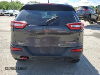 2017 Jeep Cherokee Trailhawk with VIN 1C4PJMBSXHW600230, listed as a Copart auction lot 55606665 with Not provided miles and Salvage title. Bid and sale history available at DreamBid. Image 6.