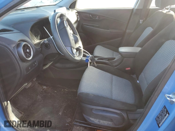 2022 Hyundai Kona SE with VIN KM8K2CAB5NU768606, listed as a Copart auction lot 43976075 with 73,079 mi miles and Salvage Title. Bid and sale history available at carsss.com. Image 7.