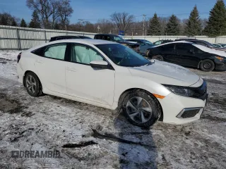2021 Honda Civic Sedan LX with VIN 2HGFC2F63MH550062, listed as a Copart auction lot 86590674 with 56,930 mi miles and Non Repairable. Bid and sale history available at carsss.com. Image 4.
