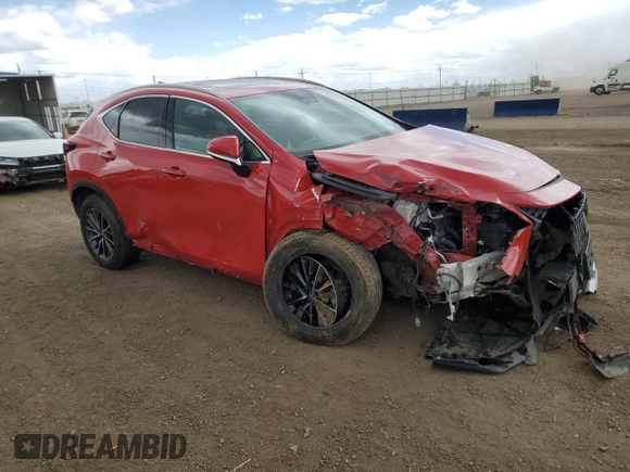 2023 Lexus NX 350 with VIN 2T2AGCEZXPC023404, listed as a Copart auction lot 54760225 with 13,538 mi miles and Salvage title. Bid and sale history available at DreamBid. Image 4.