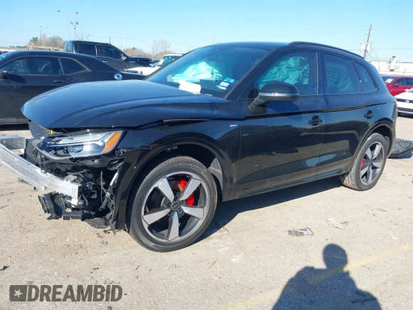 2024 Audi Q5 S line Premium Plus with VIN WA1EAAFY5R2120135, listed as a IAAI auction lot 41618880 with 4,277 mi miles and . Bid and sale history available at DreamBid. Image 17.